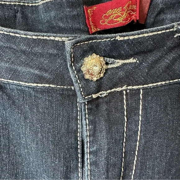 One5one Womens Dark Stretch Denim Jeans Sz 14 - Picture 9 of 14